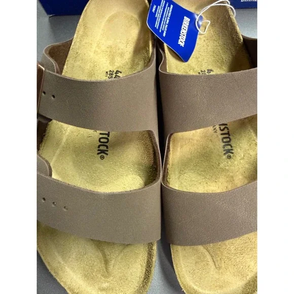 Birkenstock Arizona Mocha Birkibuc Sandals Mens 11 Womens 13 EU 44 NEW - Picture 2 of 8